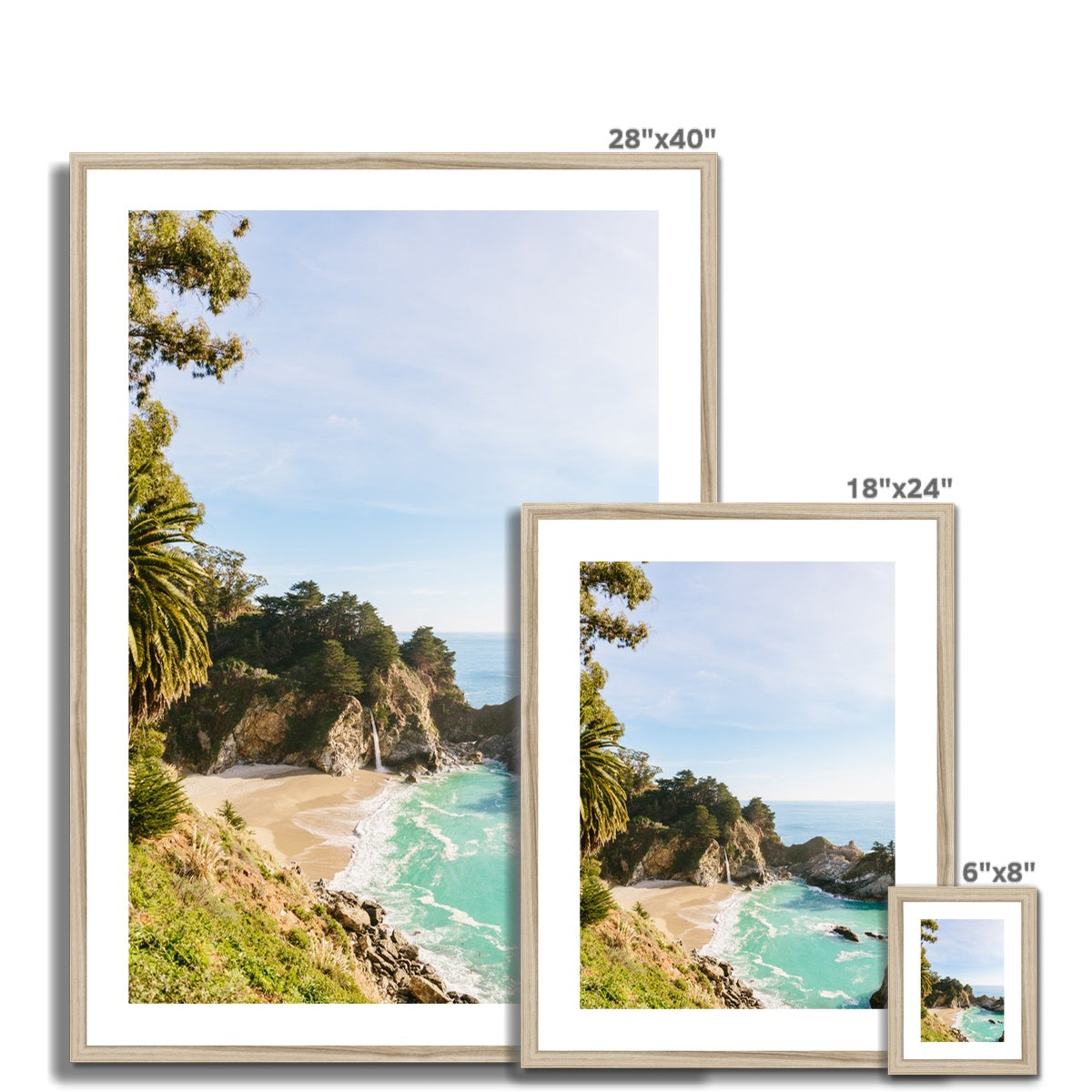 McWay Falls Big Sur Framed & Mounted Print