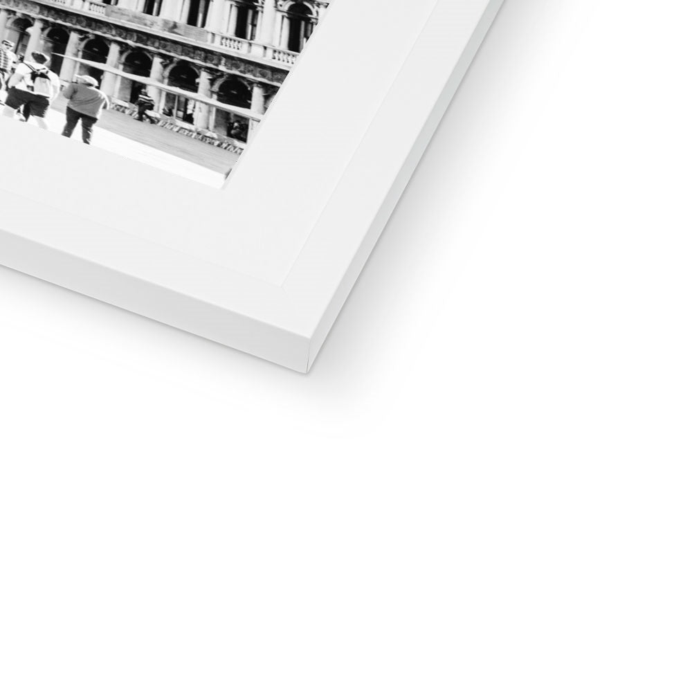 SAINT MARK'S SQUARE BW Framed & Mounted Print