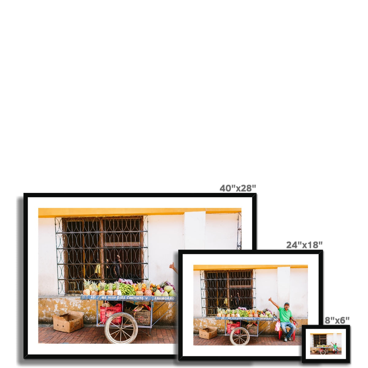 CARTAGENA FRUIT VENDOR IV Framed & Mounted Print