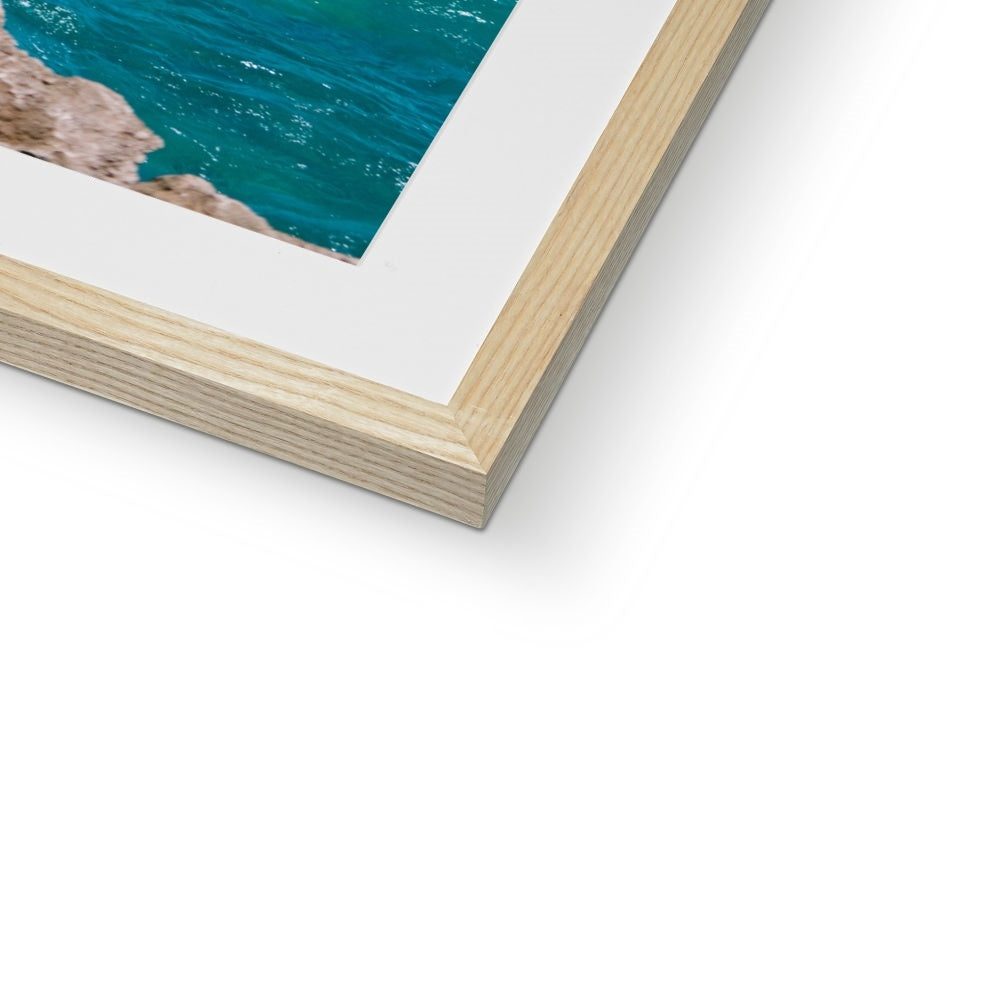 CRASHING WAVES Framed & Mounted Print