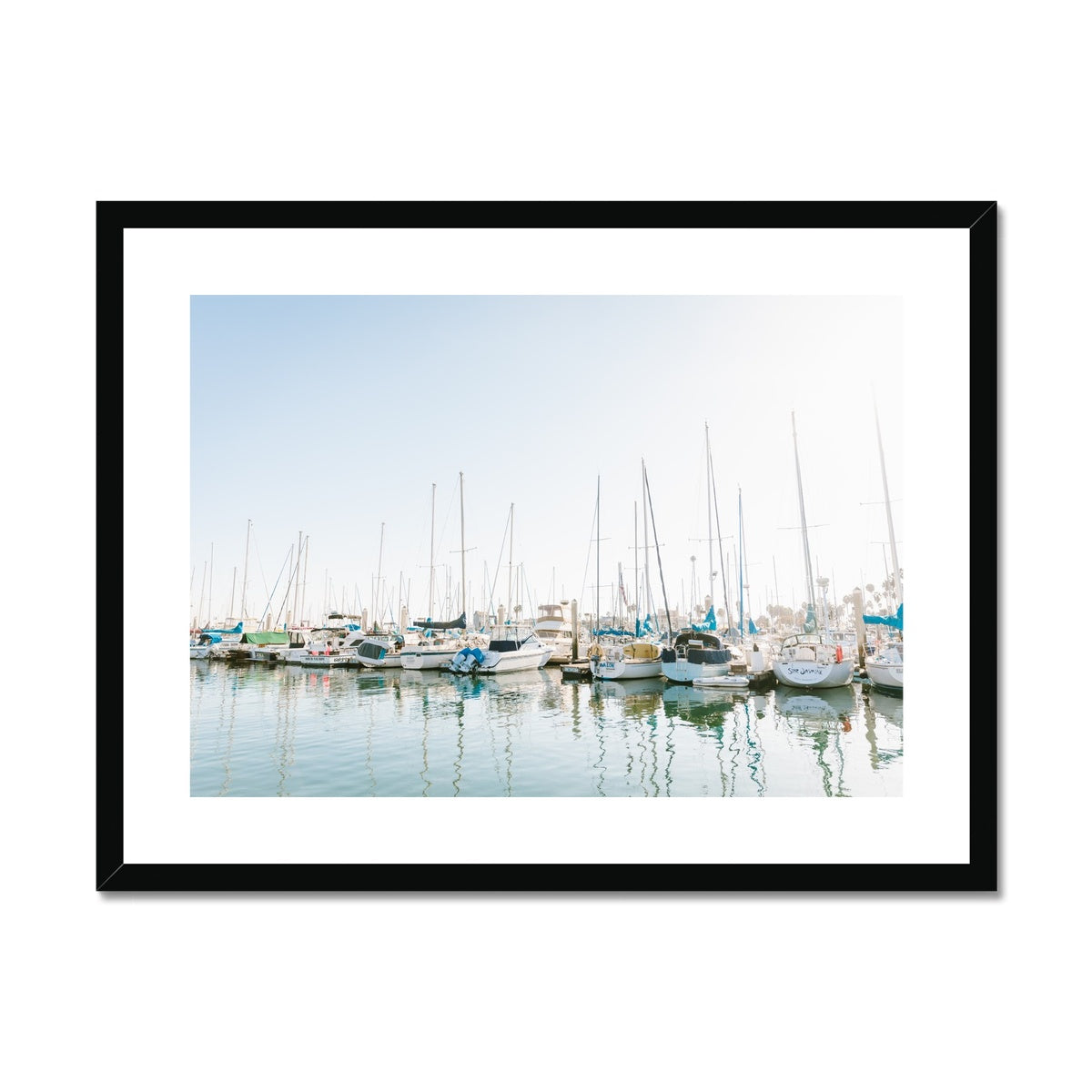 SANTA BARBARA MARINA III Framed & Mounted Print