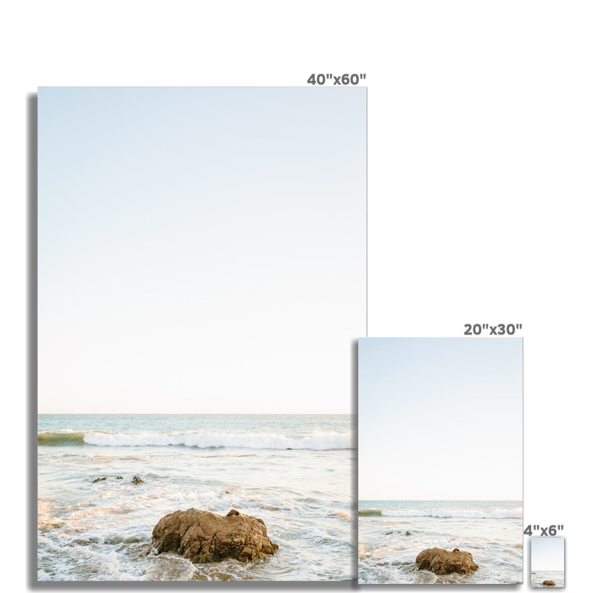 EL MATADOR BEACH II Fine Art Print