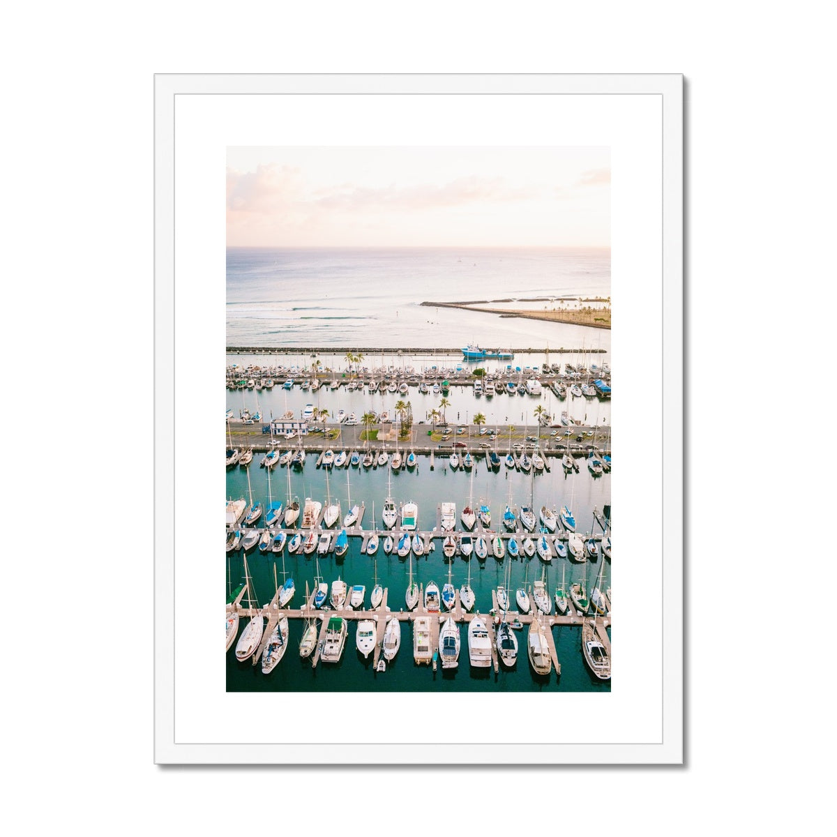 HAWAII MARINA Framed & Mounted Print