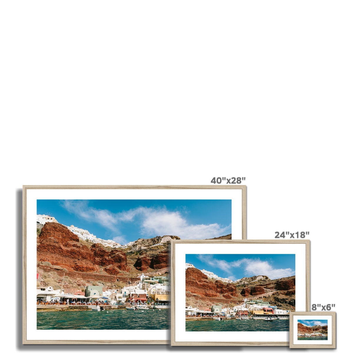AMMOUDI BAY V Framed & Mounted Print
