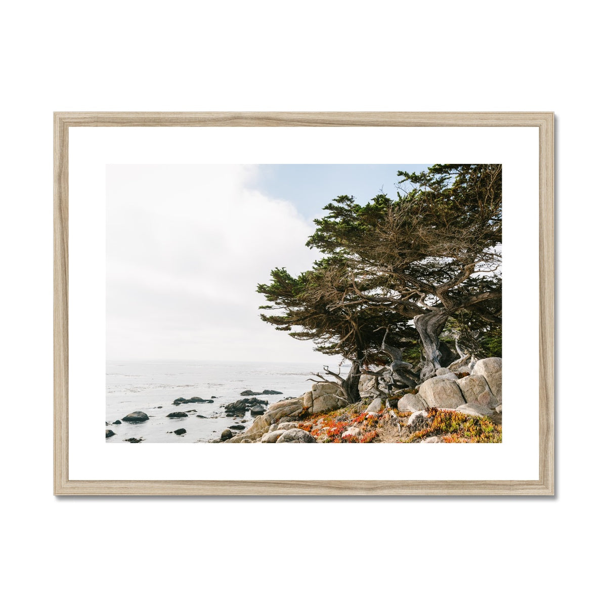 PEBBLE BEACH Framed & Mounted Print
