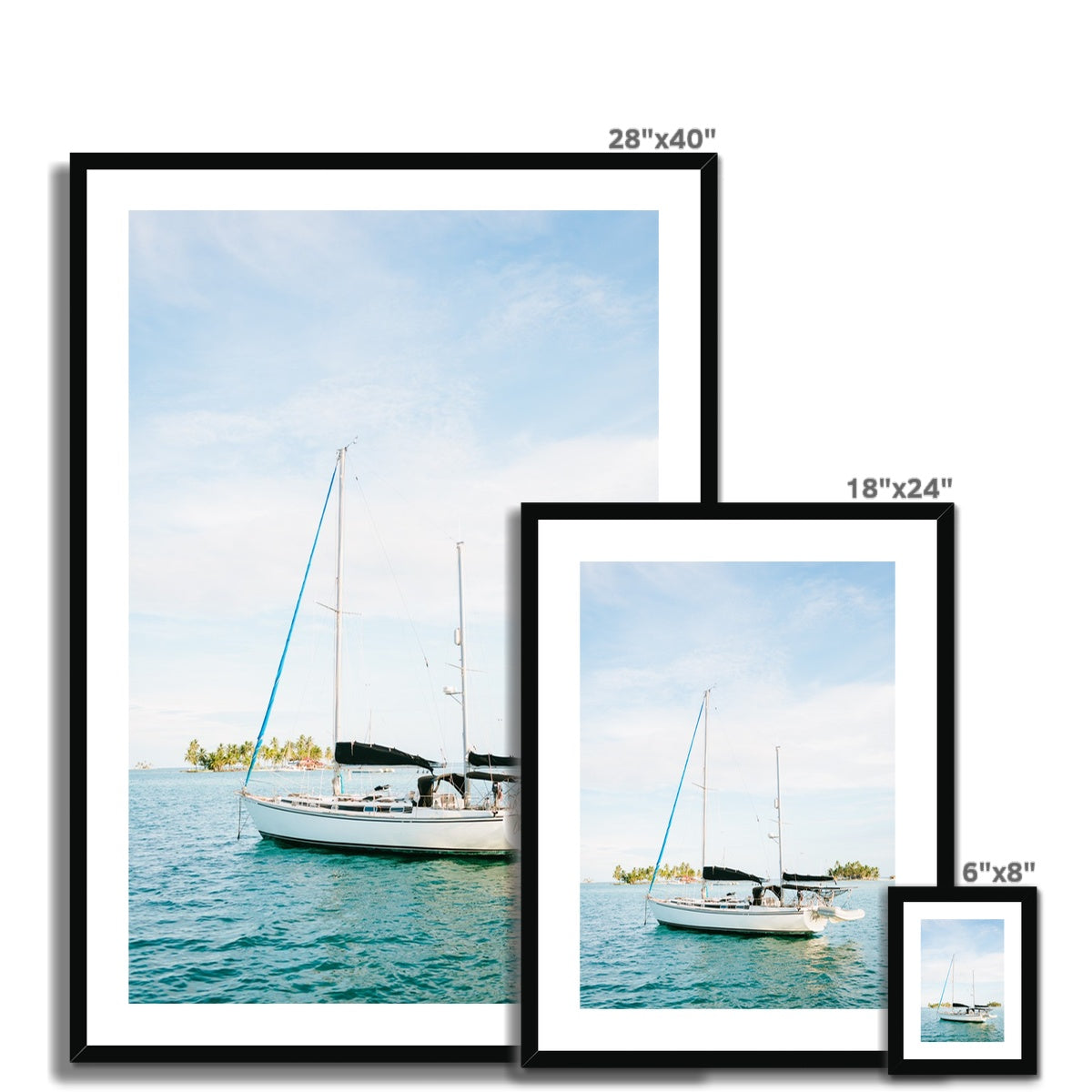 SAILBOAT Framed & Mounted Print