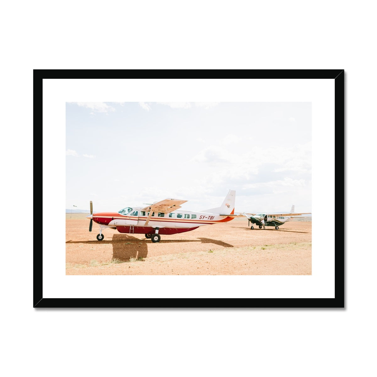 SAFARI PLANES Framed & Mounted Print