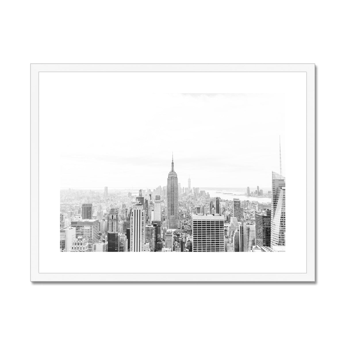 NEW YORK CITY BW Framed & Mounted Print