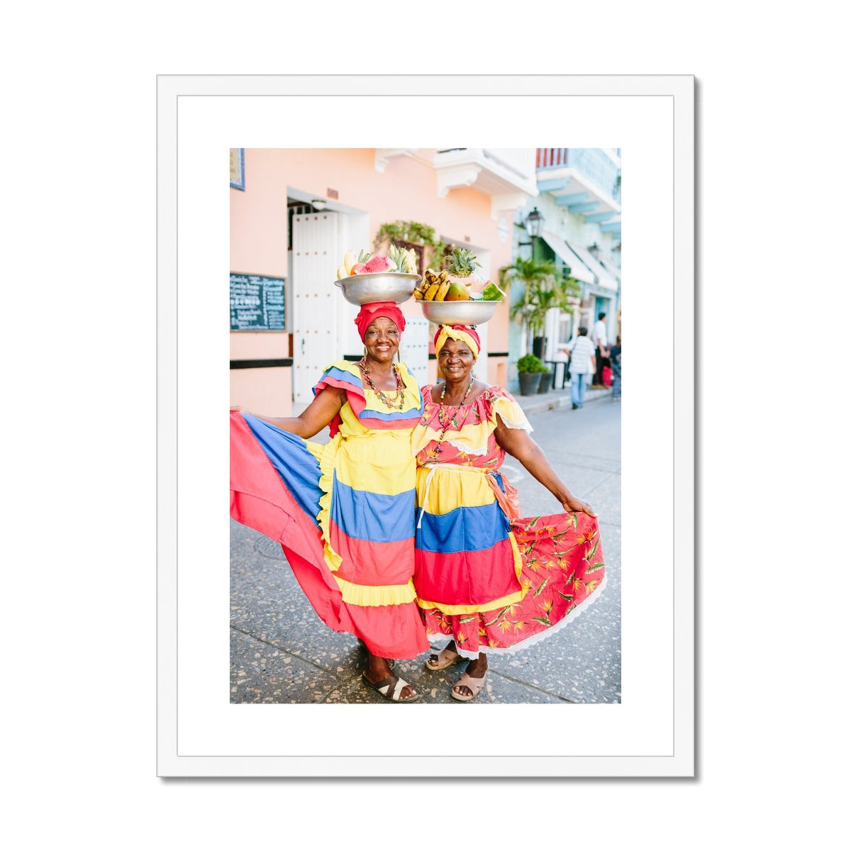 CARTAGENA FRUIT VENDOR III Framed & Mounted Print