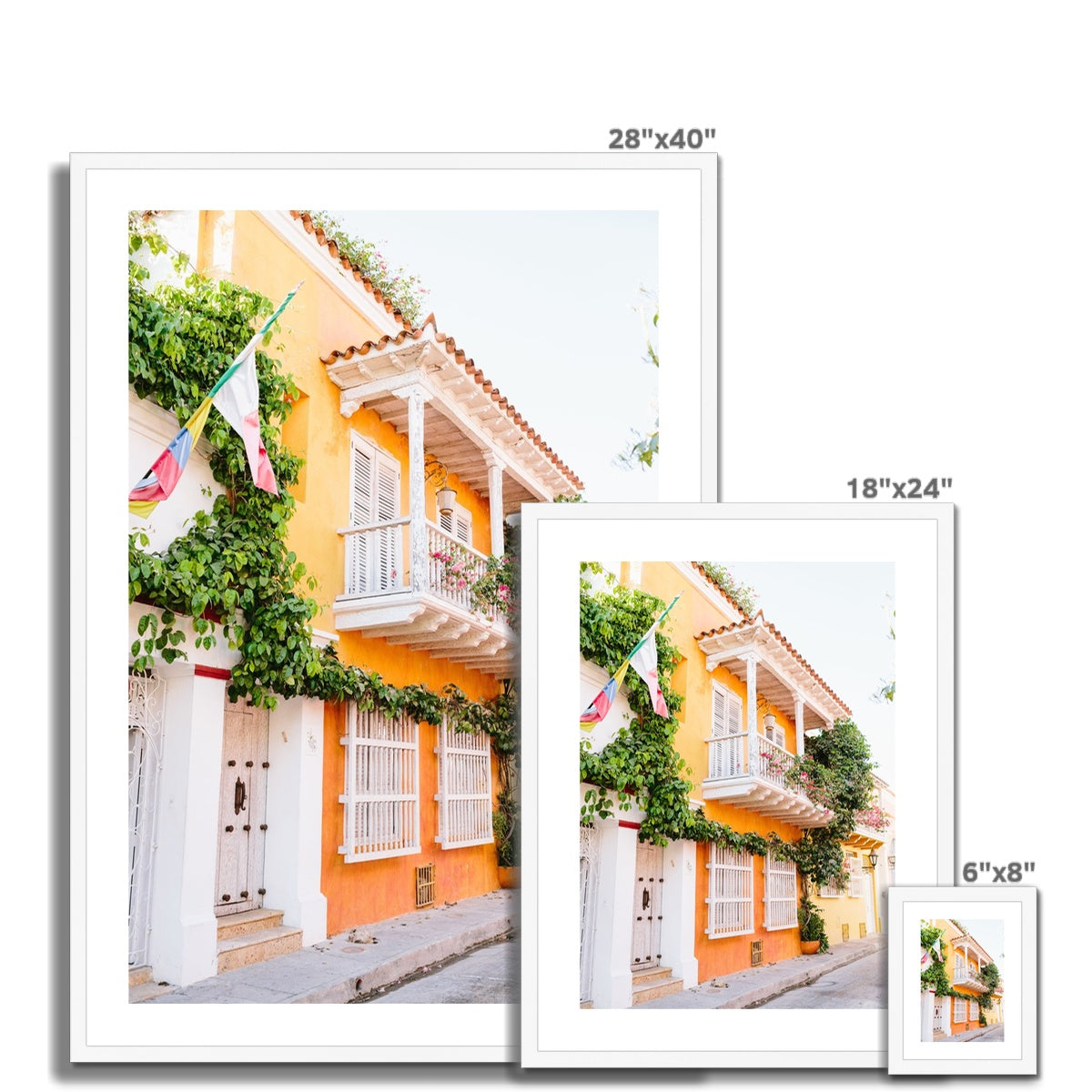 CARTAGENA BALCONY II Framed & Mounted Print