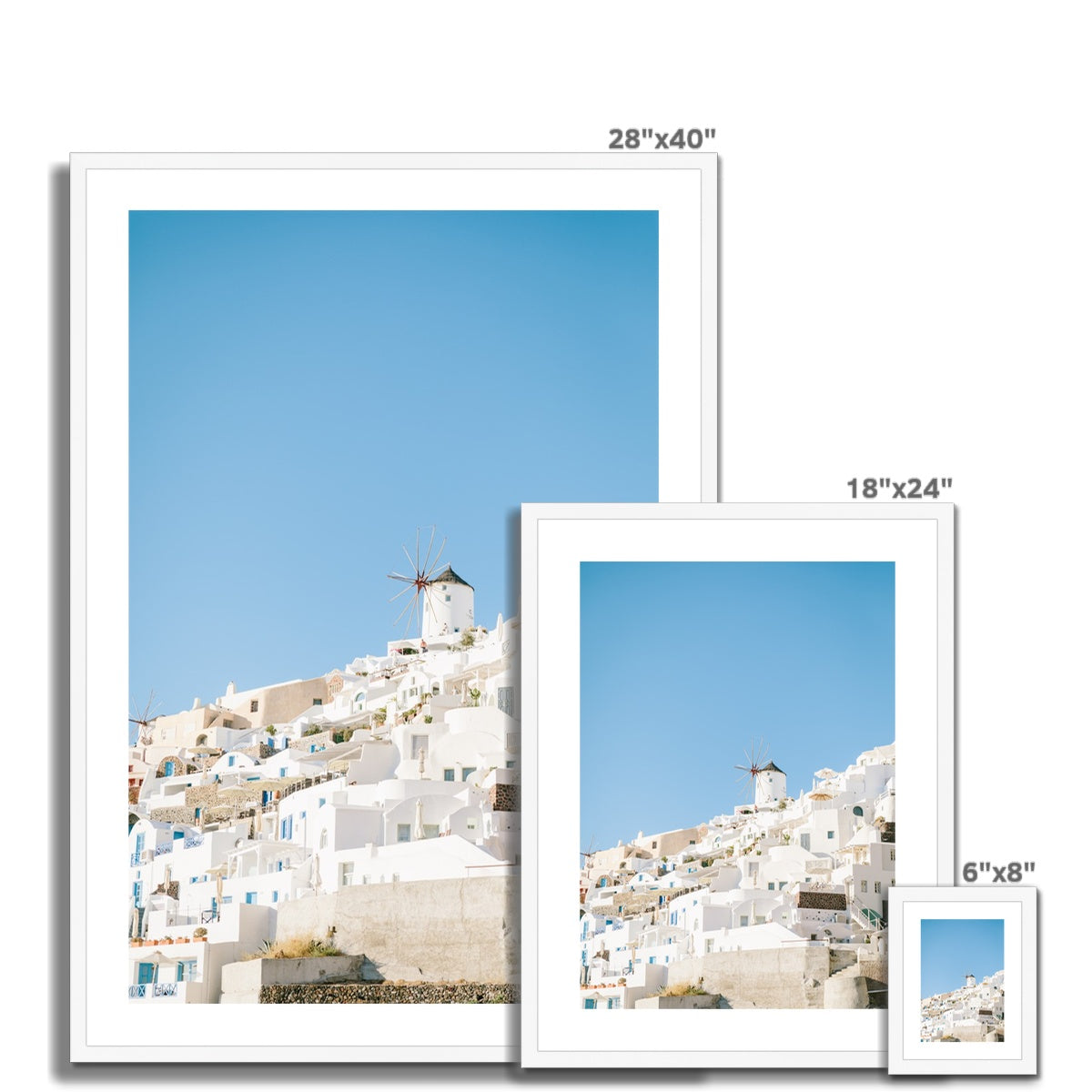 SANTORINI IV Framed & Mounted Print