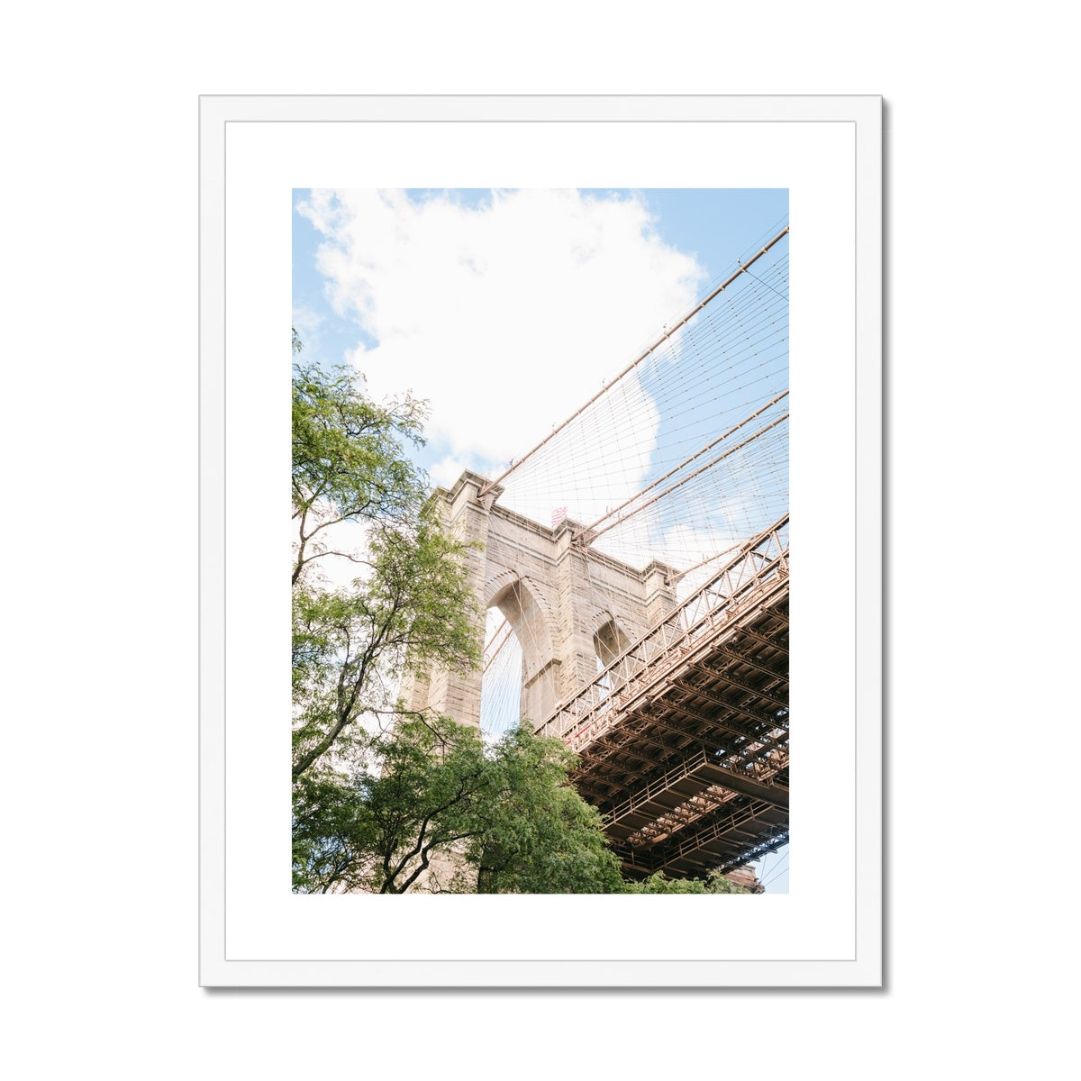 BROOKLYN BRIDGE Framed & Mounted Print