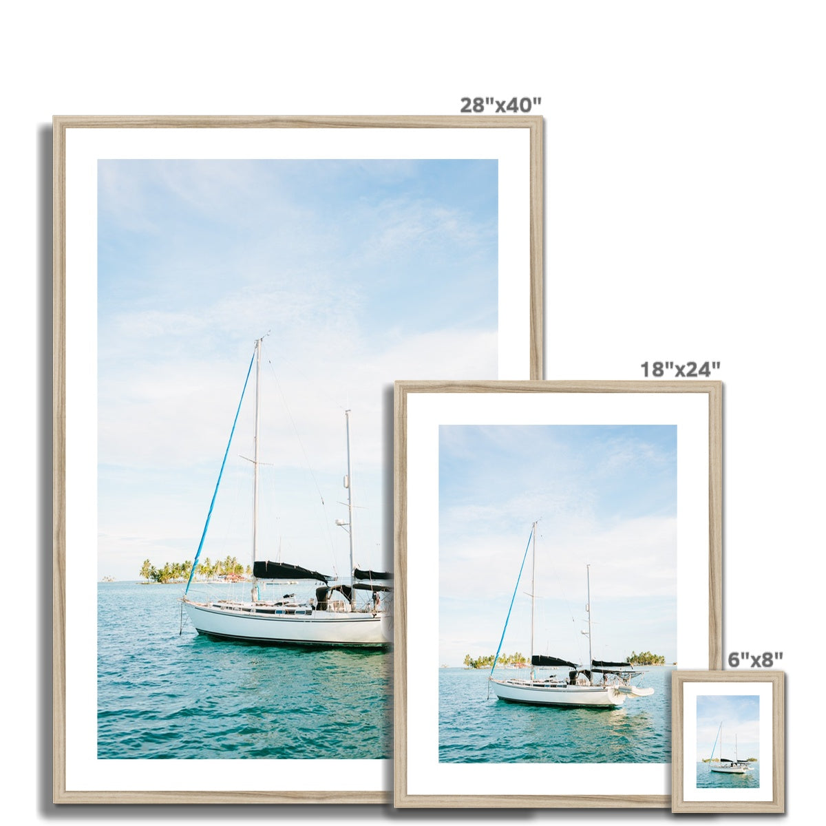 SAILBOAT Framed & Mounted Print