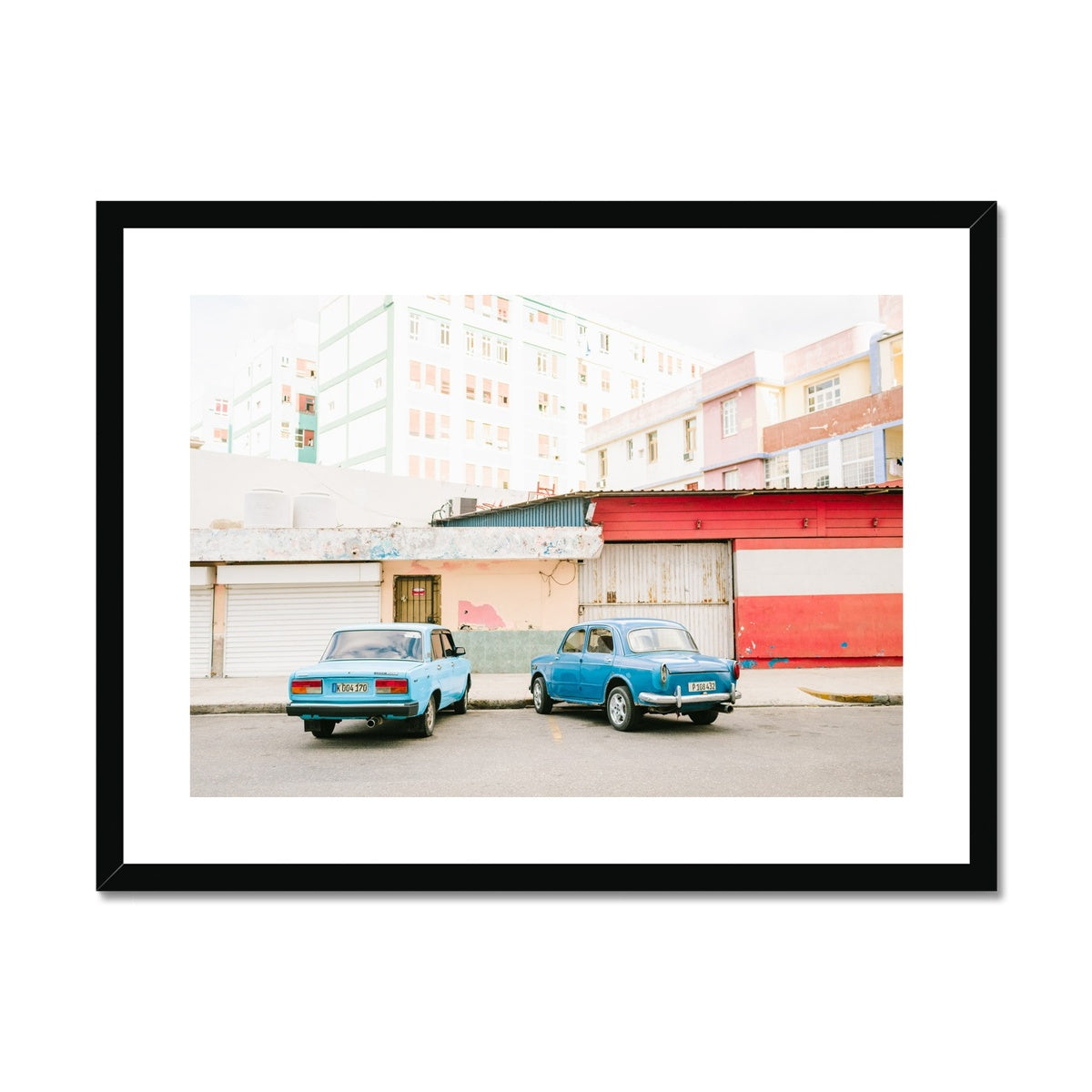 HAVANA STREET SCENE Framed & Mounted Print