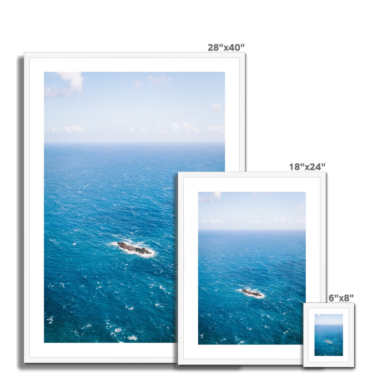 OCEAN Framed & Mounted Print