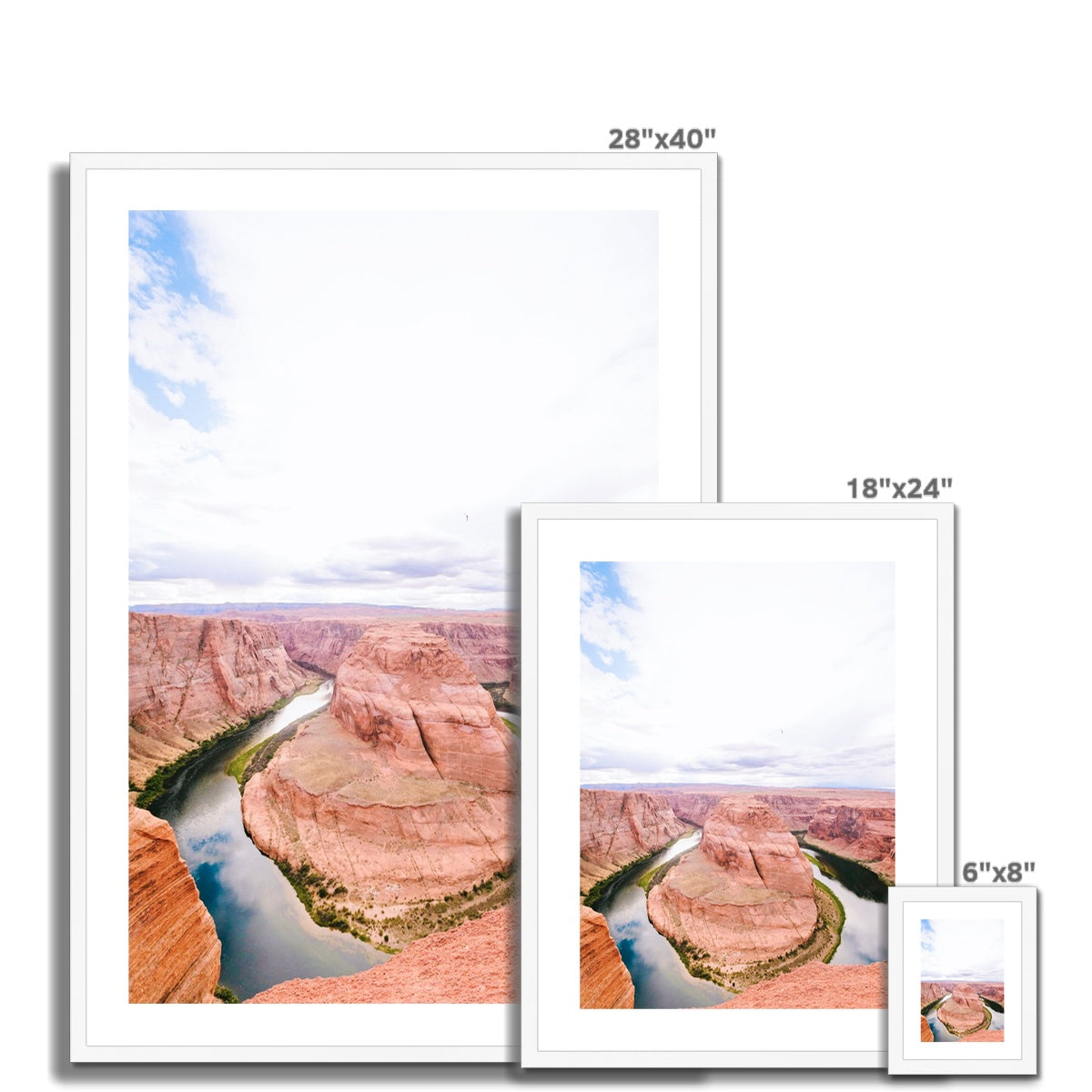HORSESHOE BEND II Framed & Mounted Print