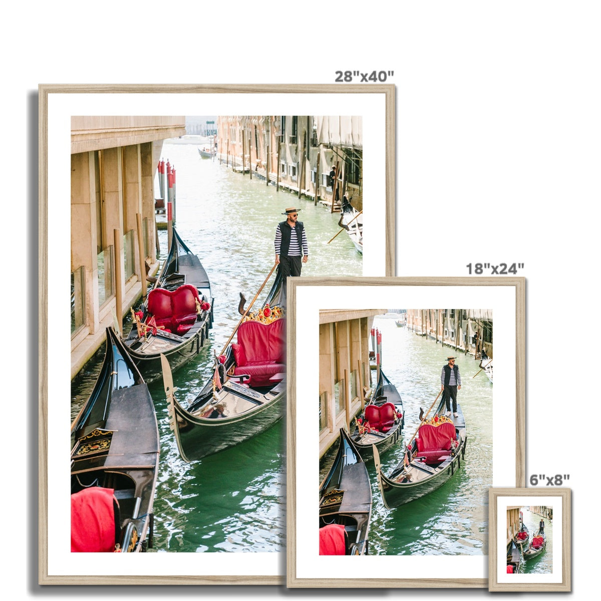 GONDOLIER Framed & Mounted Print