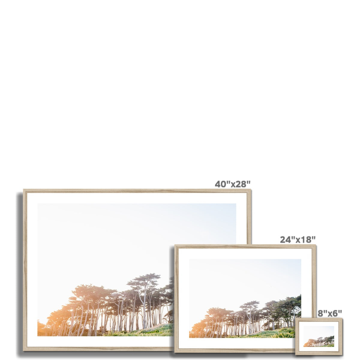 LANDS END Framed & Mounted Print