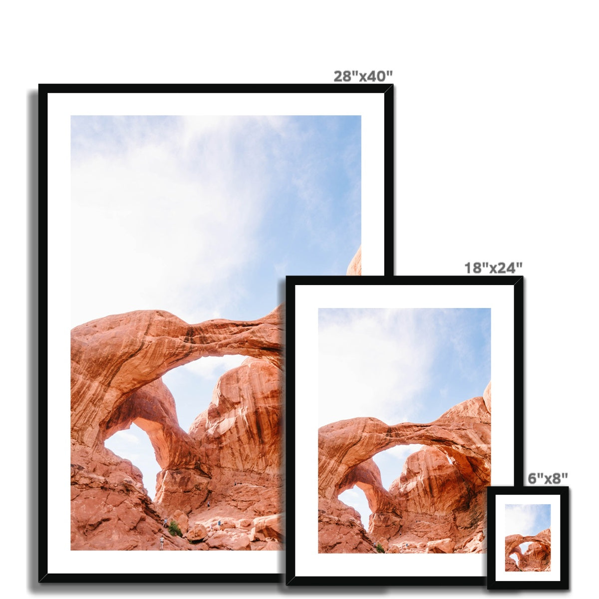 DOUBLE ARCHES II Framed & Mounted Print