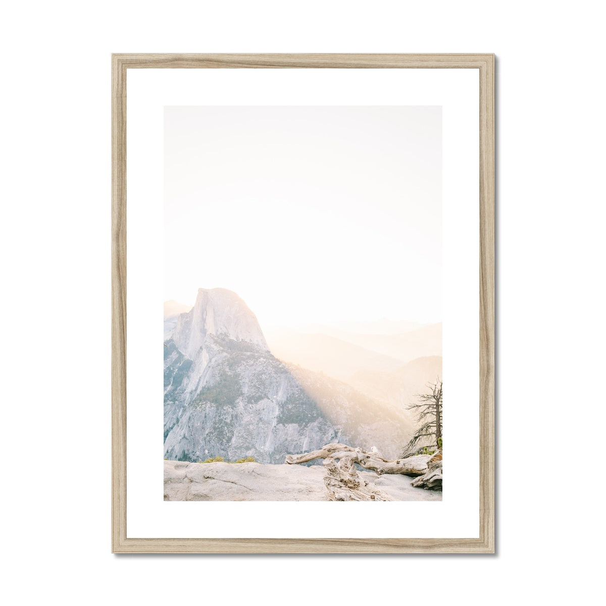 HALF DOME SUNRISE Framed & Mounted Print