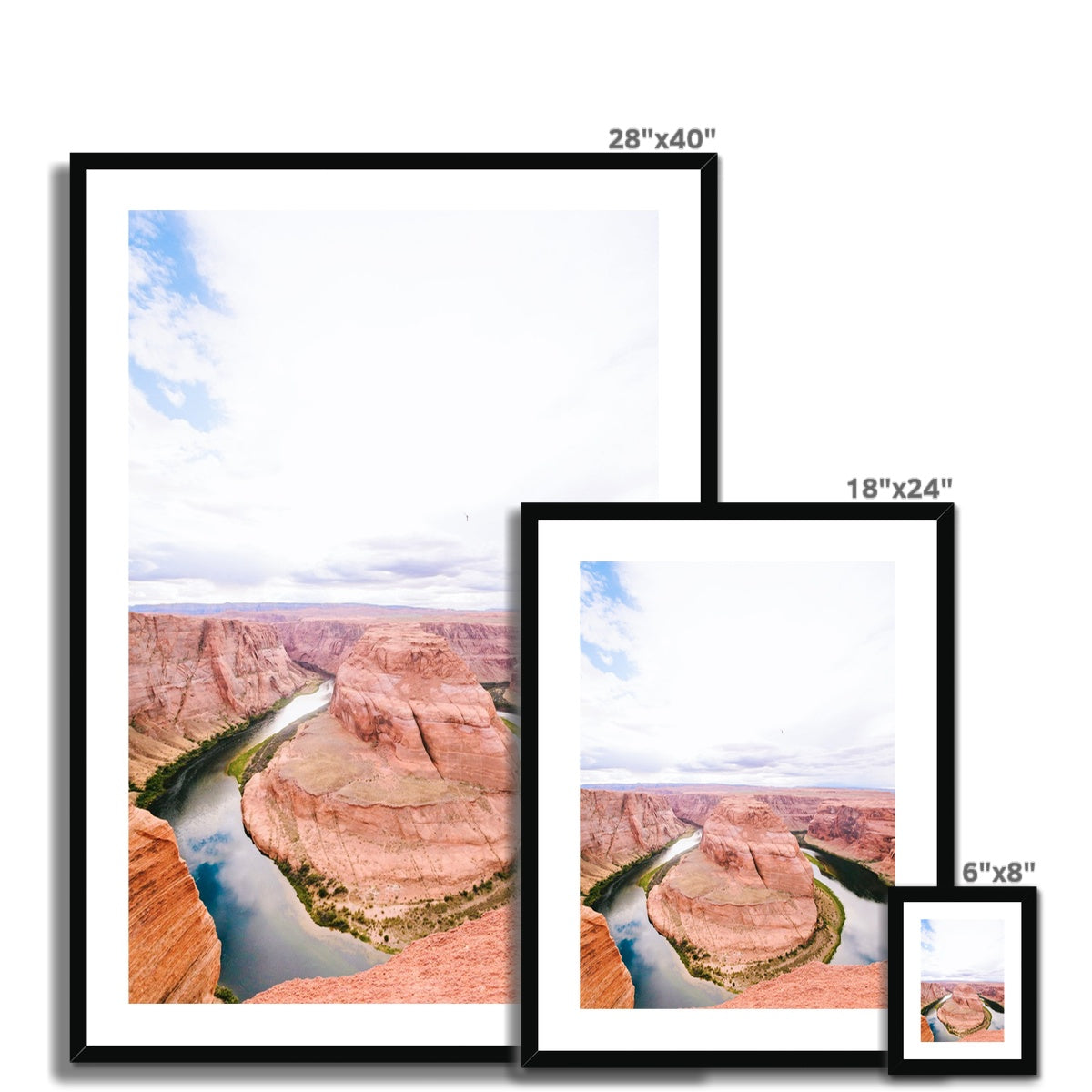 HORSESHOE BEND II Framed & Mounted Print