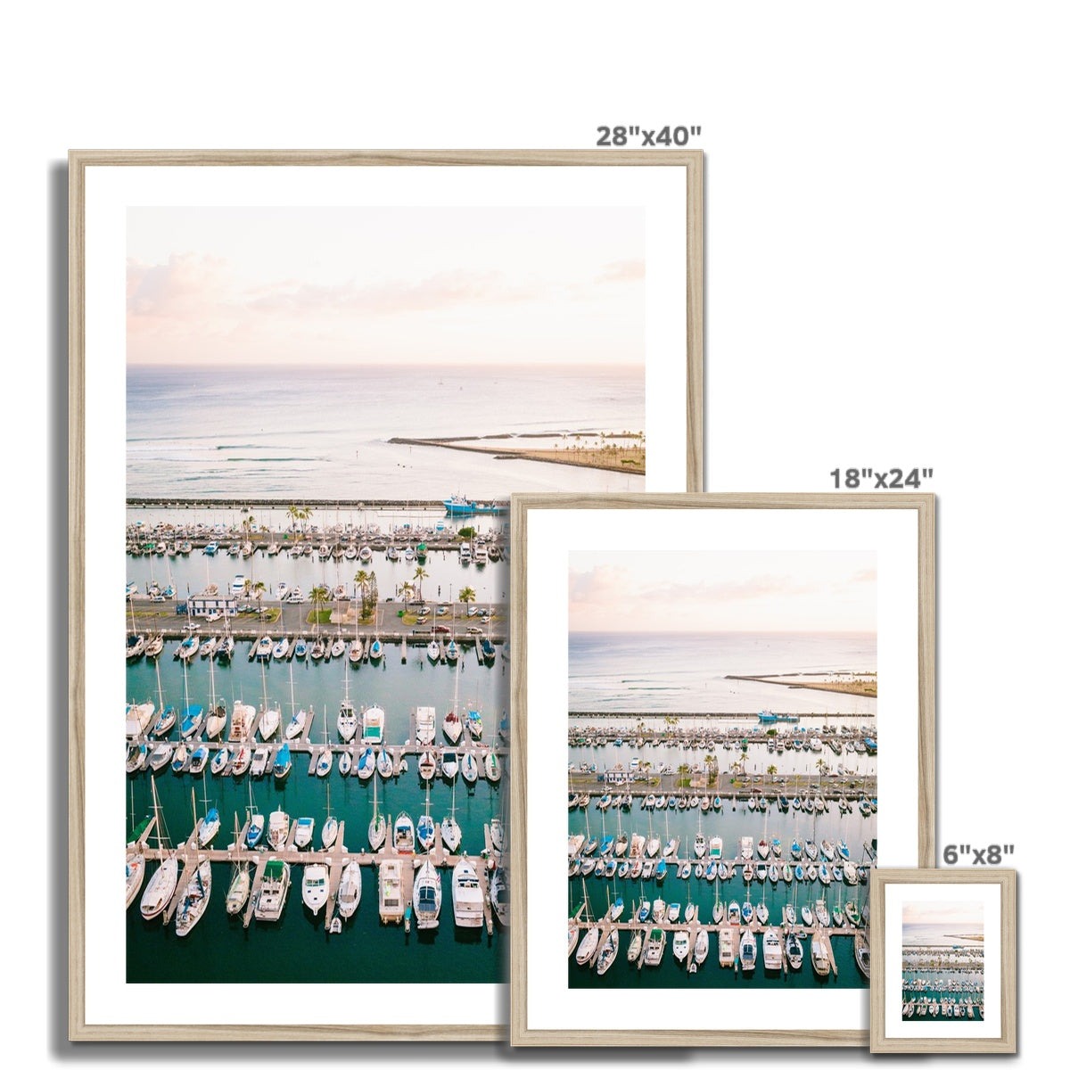 HAWAII MARINA Framed & Mounted Print