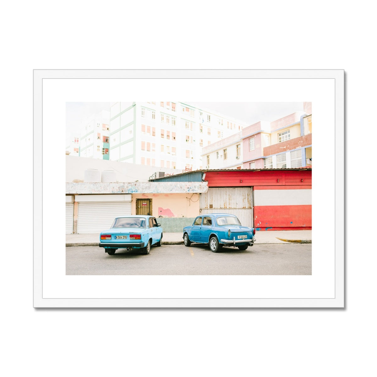 HAVANA STREET SCENE Framed & Mounted Print