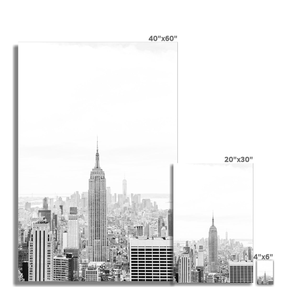 EMPIRE STATE BUILDING BW Fine Art Print