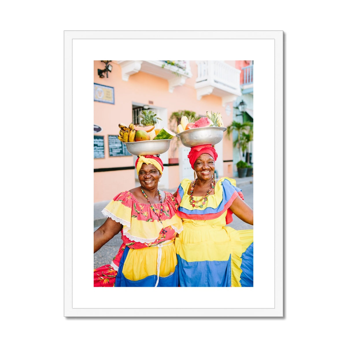 CARTAGENA FRUIT VENDOR II Framed & Mounted Print