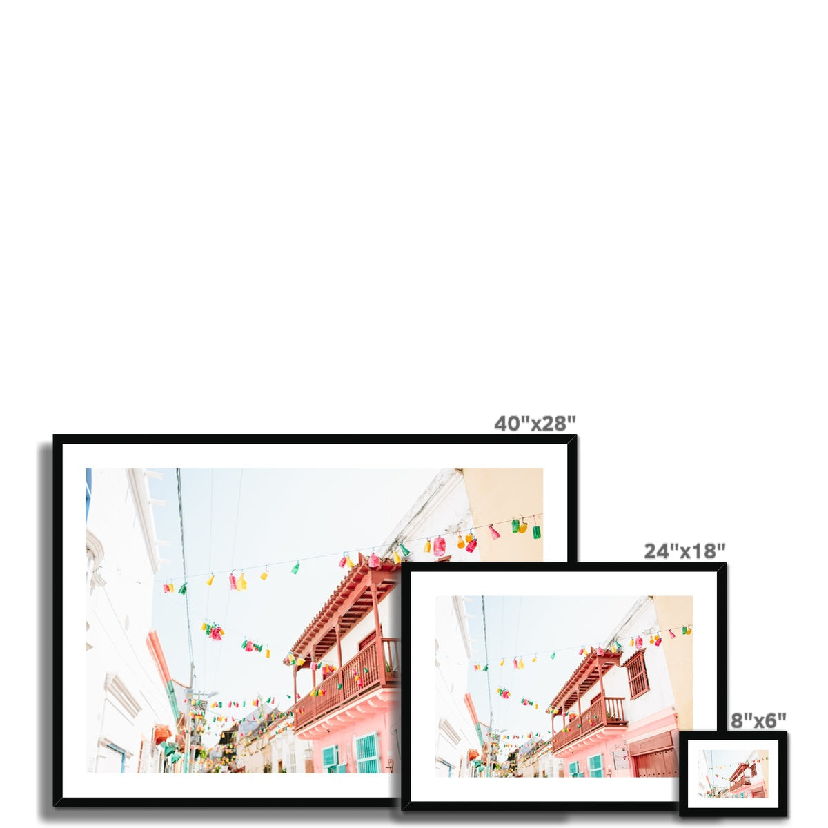 STREETS OF CARTAGENA III Framed & Mounted Print