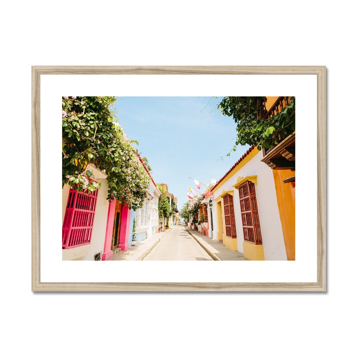 STREETS OF CARTAGENA Framed & Mounted Print