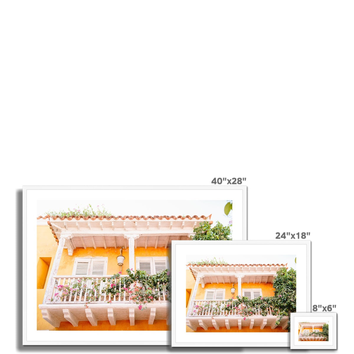 CARTAGENA BALCONY Framed & Mounted Print