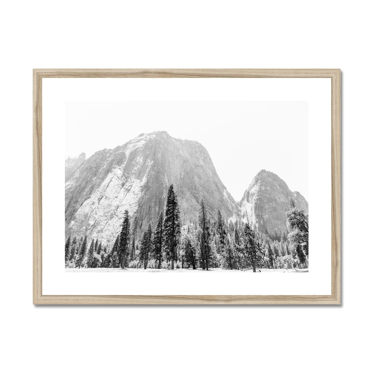 YOSEMITE BW Framed & Mounted Print