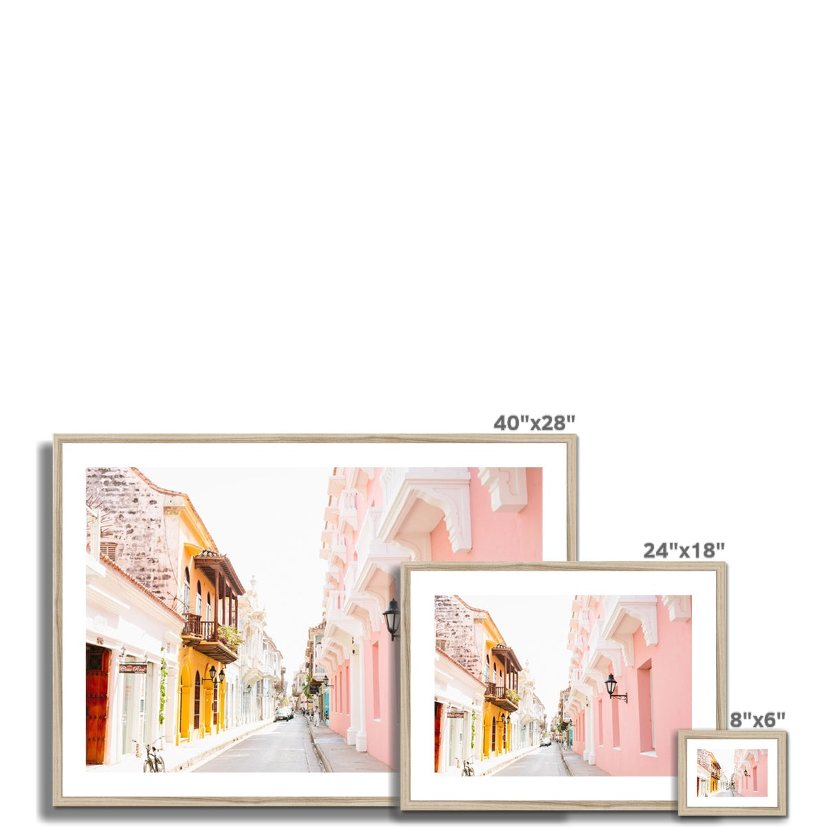 STREETS OF CARTAGENA II Framed & Mounted Print