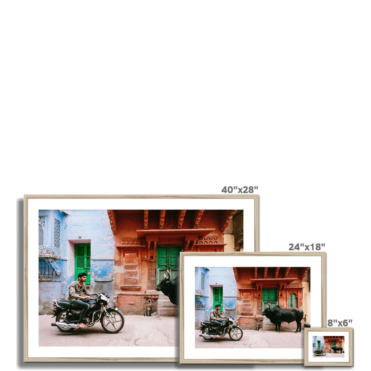 MOTO VS BULL Framed & Mounted Print