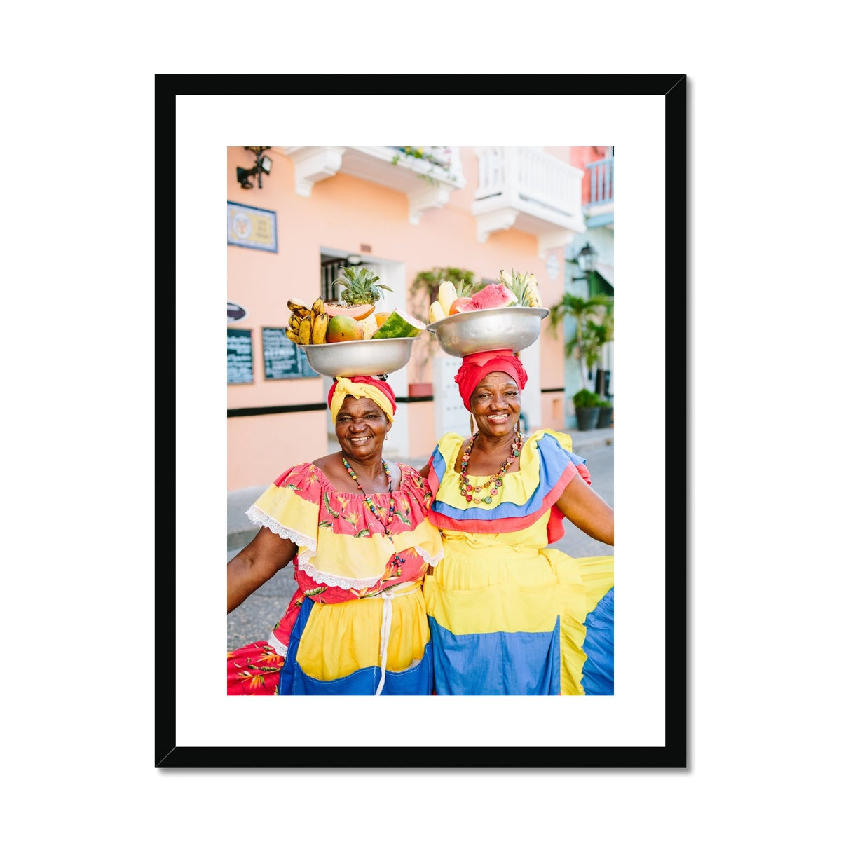 CARTAGENA FRUIT VENDOR II Framed & Mounted Print