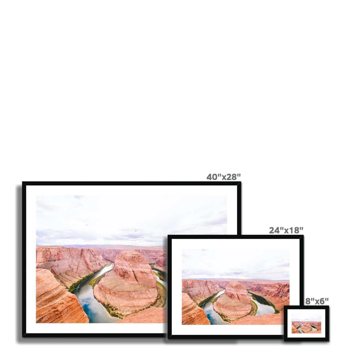 HORSESHOE BEND Framed & Mounted Print