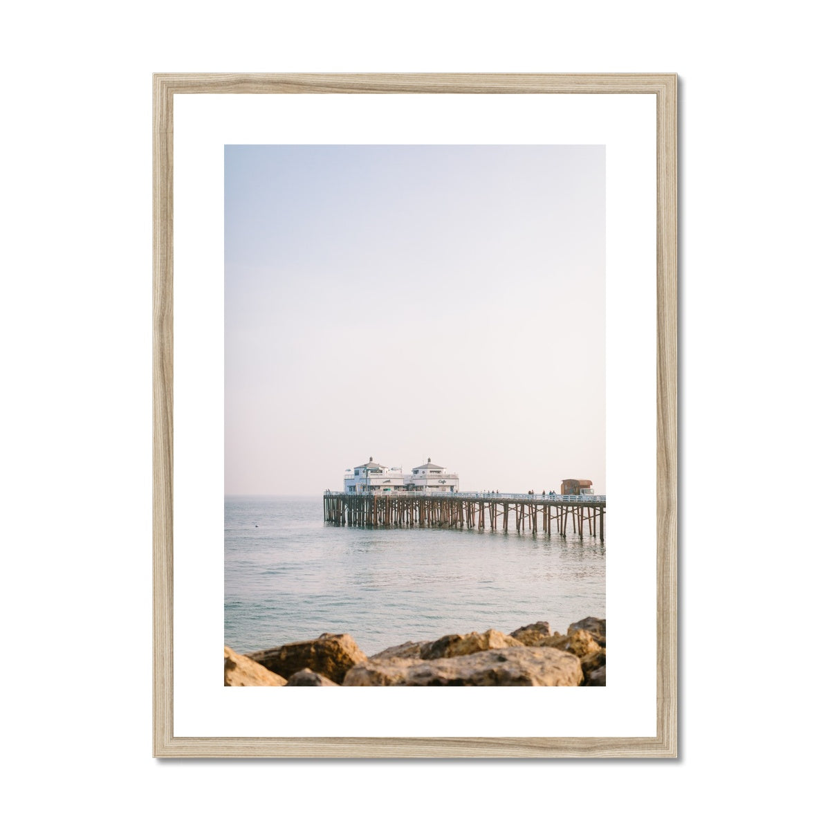MALIBU PIER Framed & Mounted Print