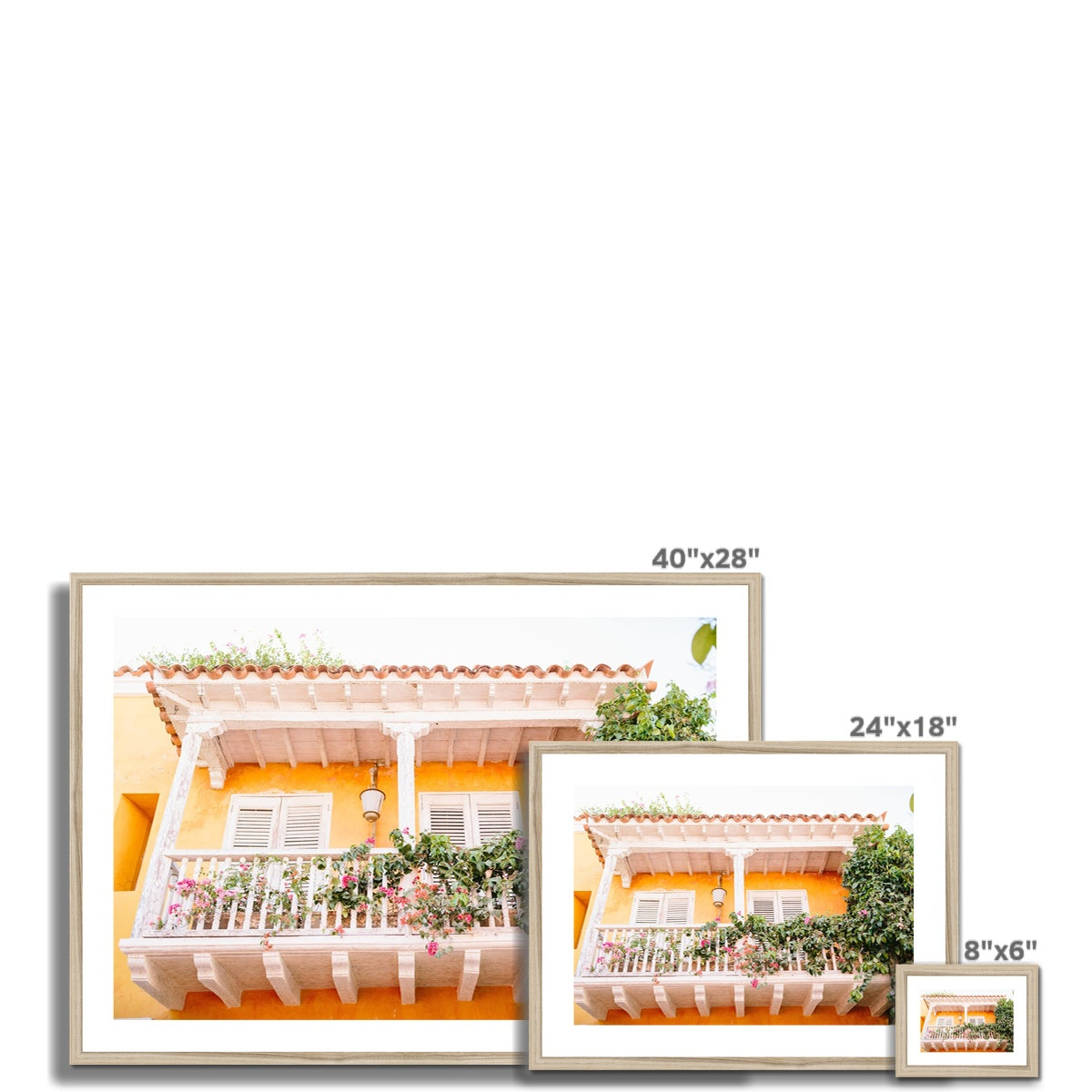 CARTAGENA BALCONY Framed & Mounted Print