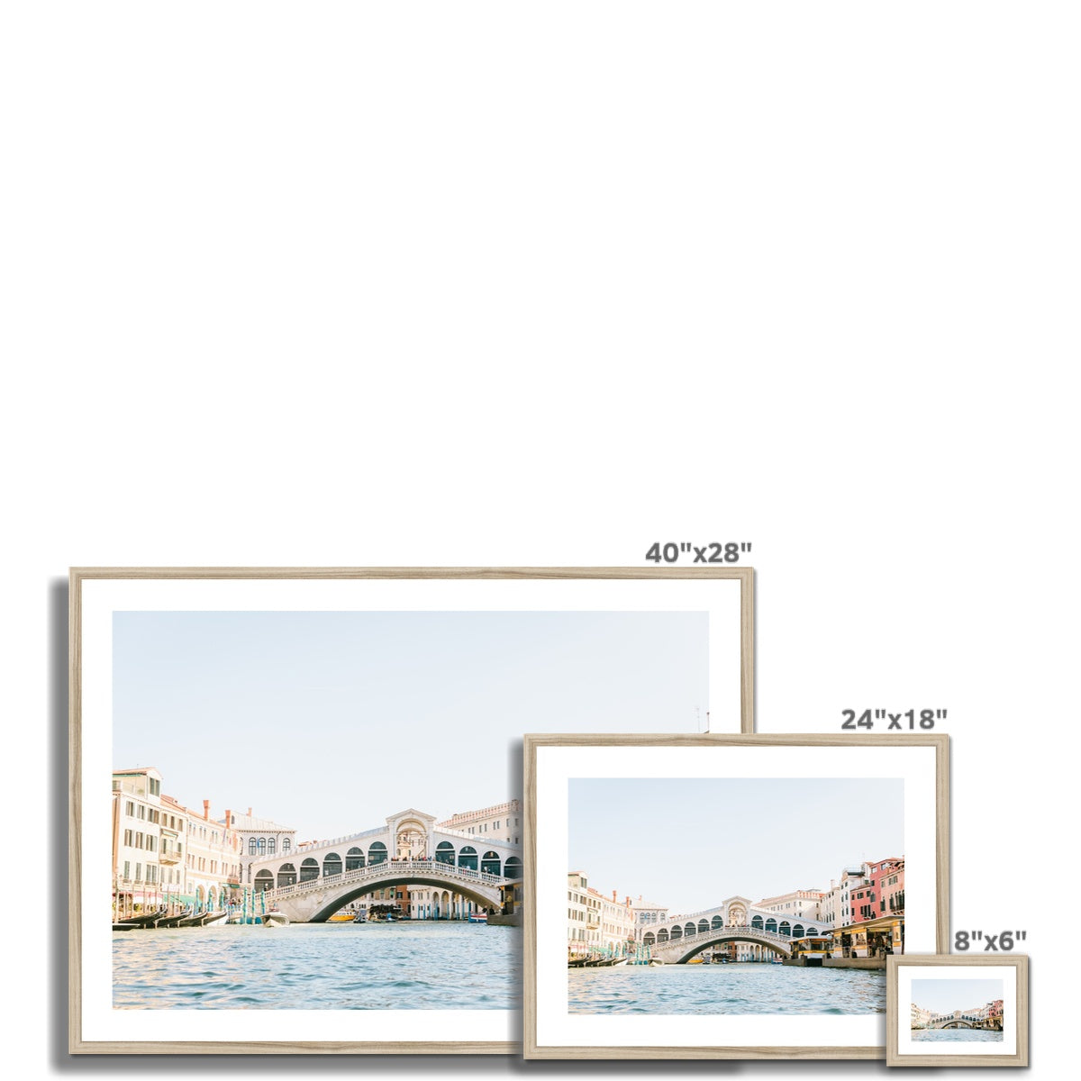 RIALTO BRIDGE Framed & Mounted Print