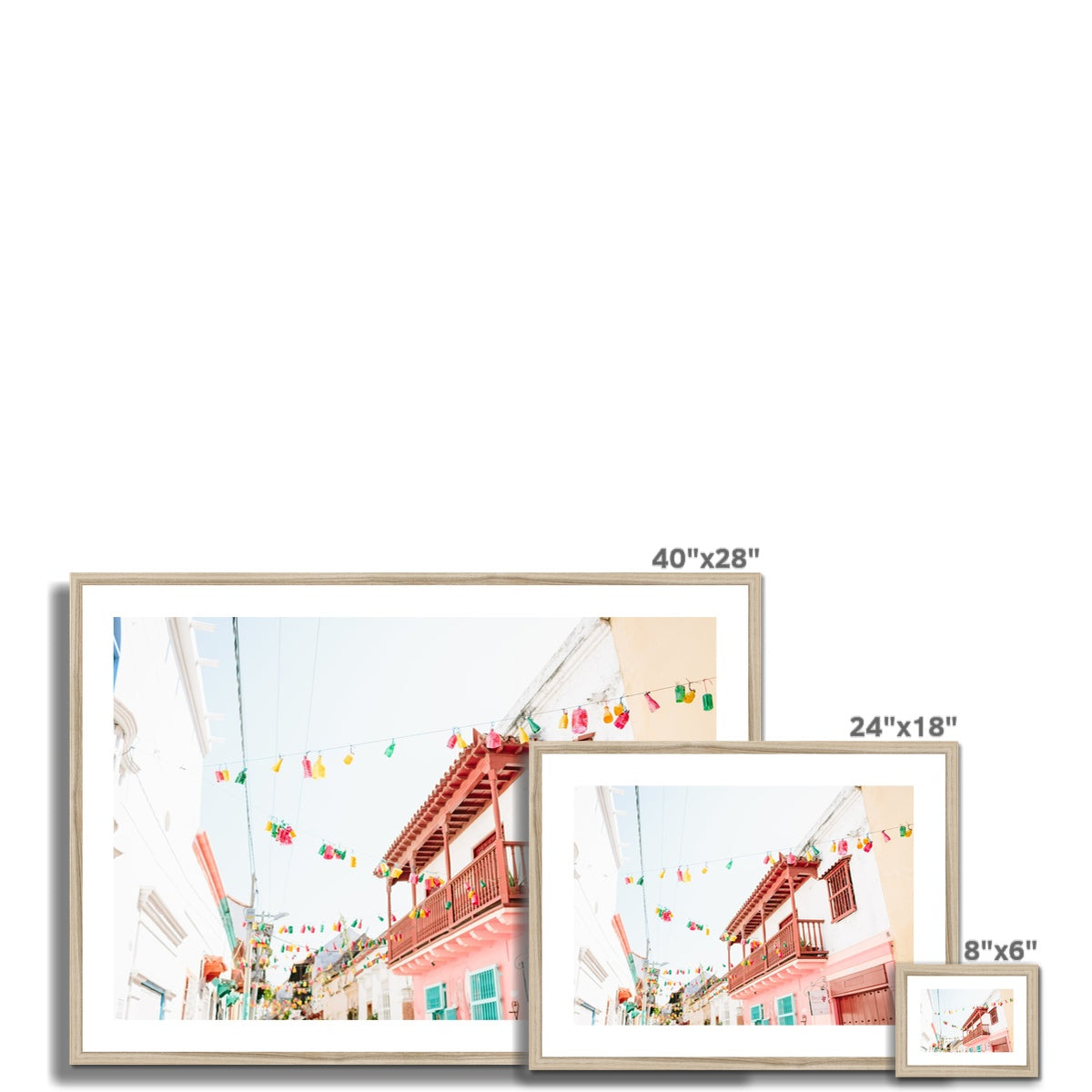 STREETS OF CARTAGENA III Framed & Mounted Print