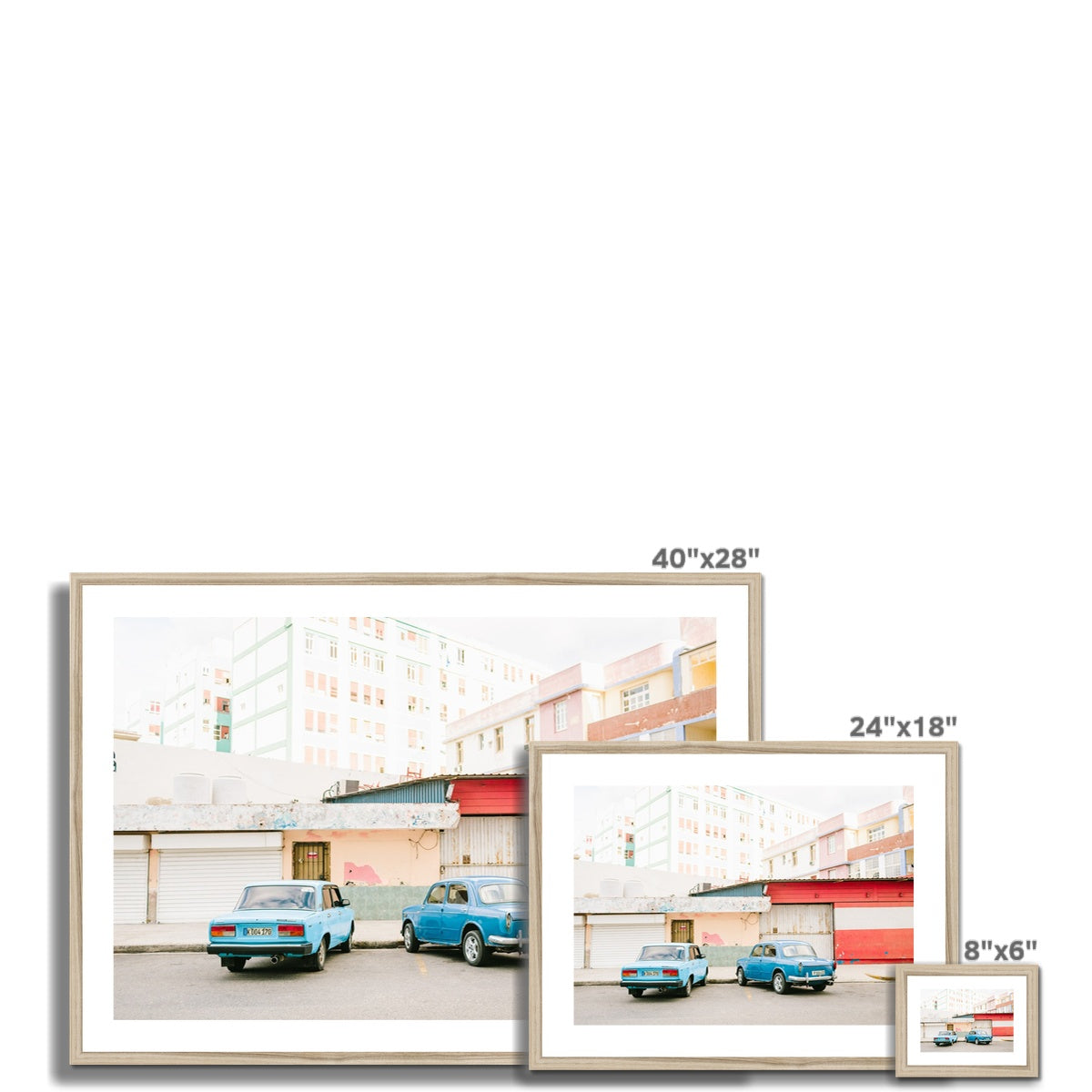 HAVANA STREET SCENE Framed & Mounted Print