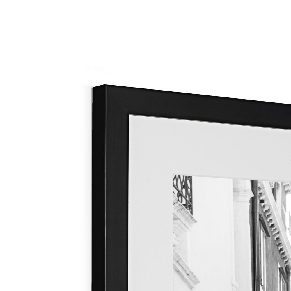 BRIDGE OF SIGHS BW Framed & Mounted Print