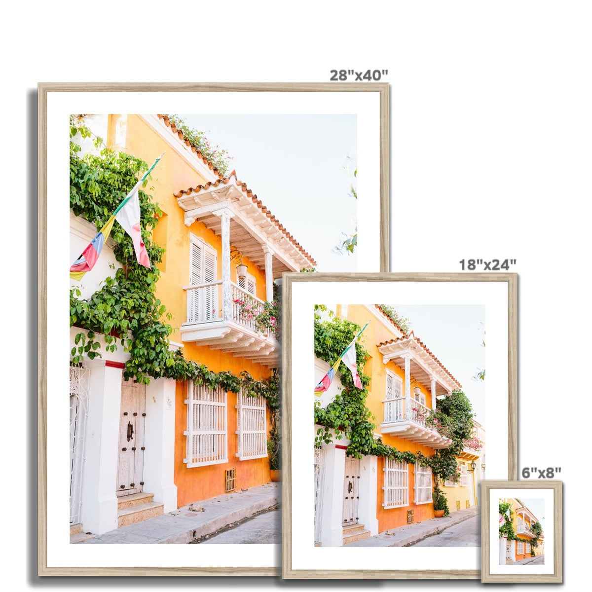 CARTAGENA BALCONY II Framed & Mounted Print