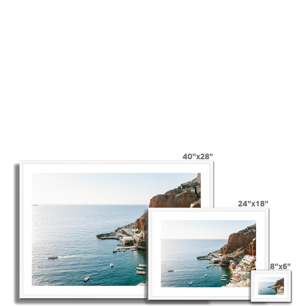 AMMOUDI BAY IV Framed & Mounted Print