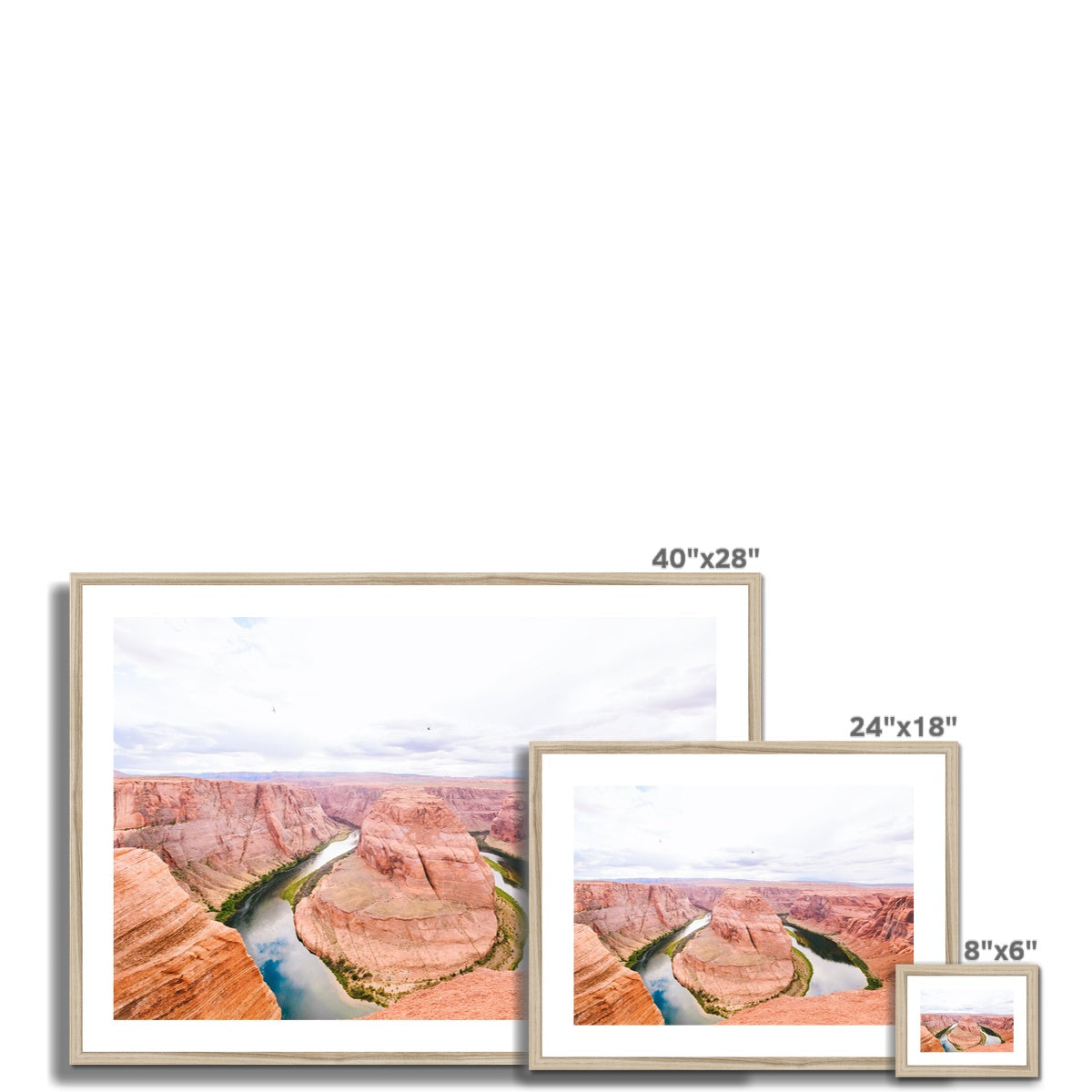 HORSESHOE BEND Framed & Mounted Print