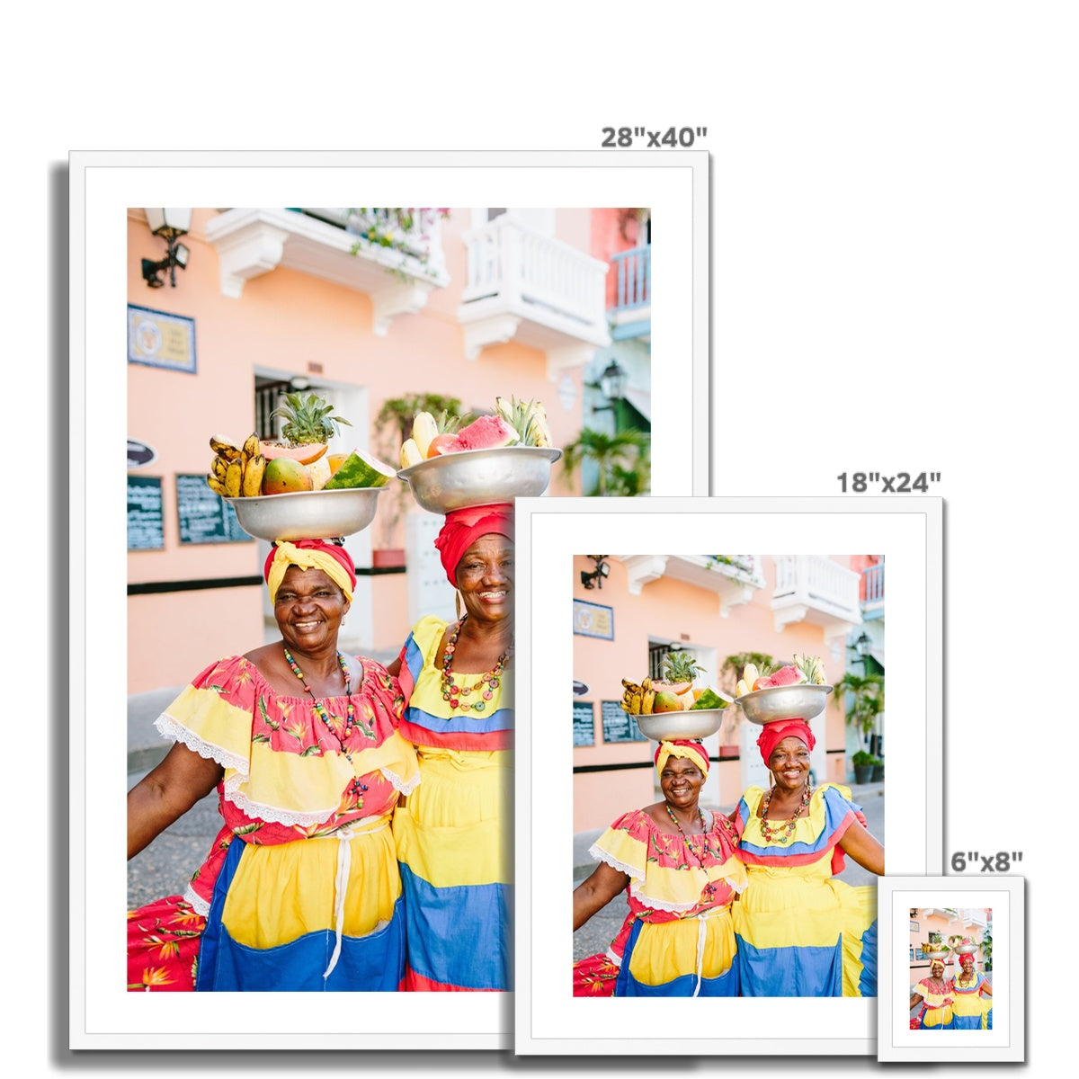 CARTAGENA FRUIT VENDOR II Framed & Mounted Print