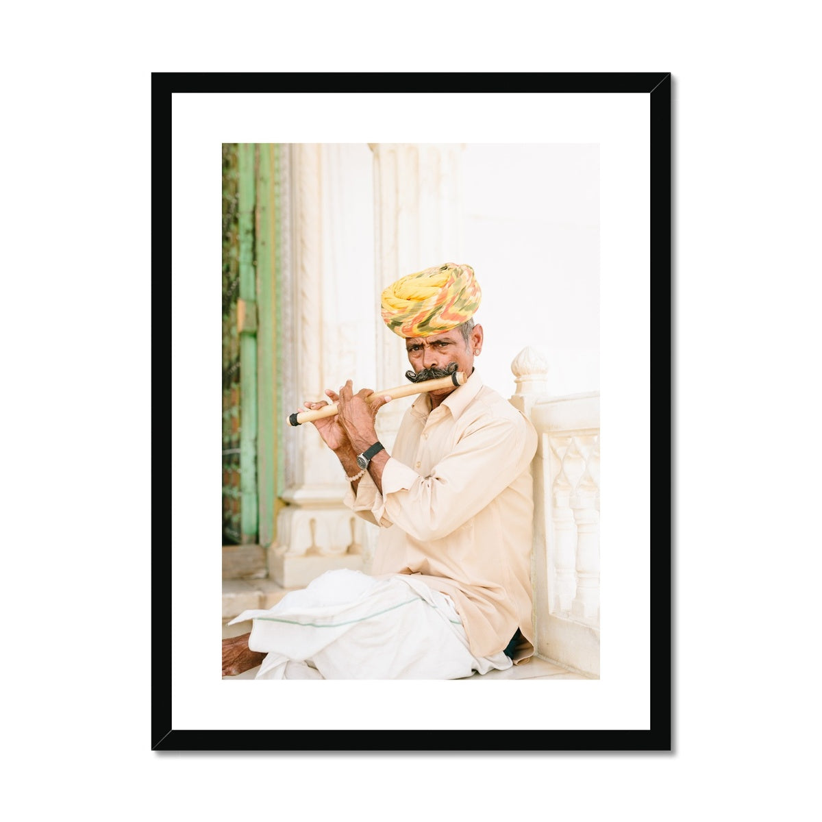 INDIAN MUSICIAN Framed & Mounted Print