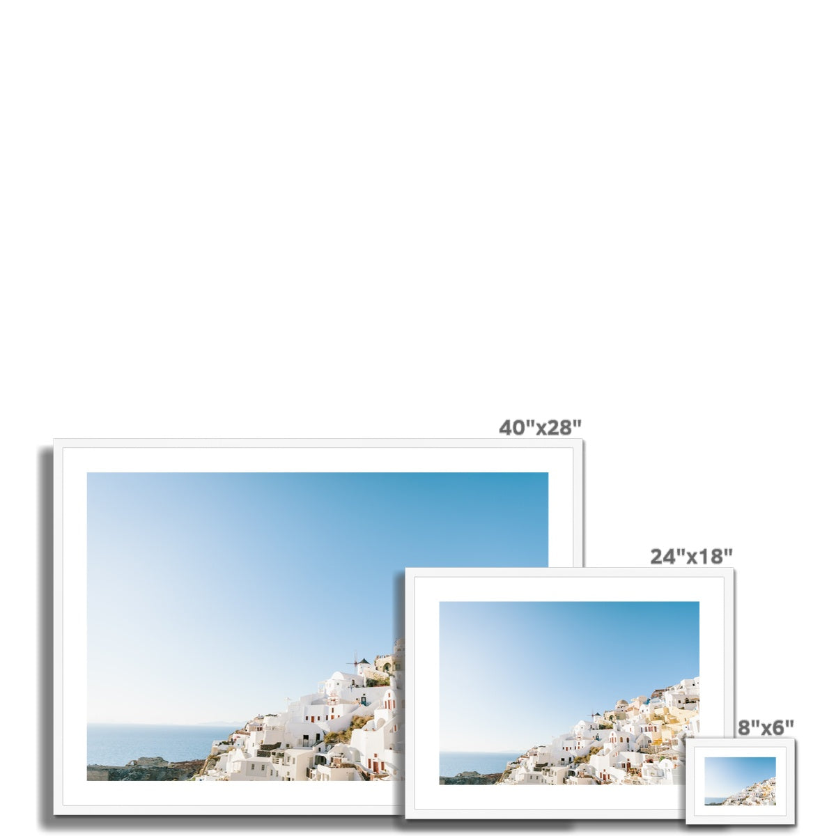SANTORINI Framed & Mounted Print