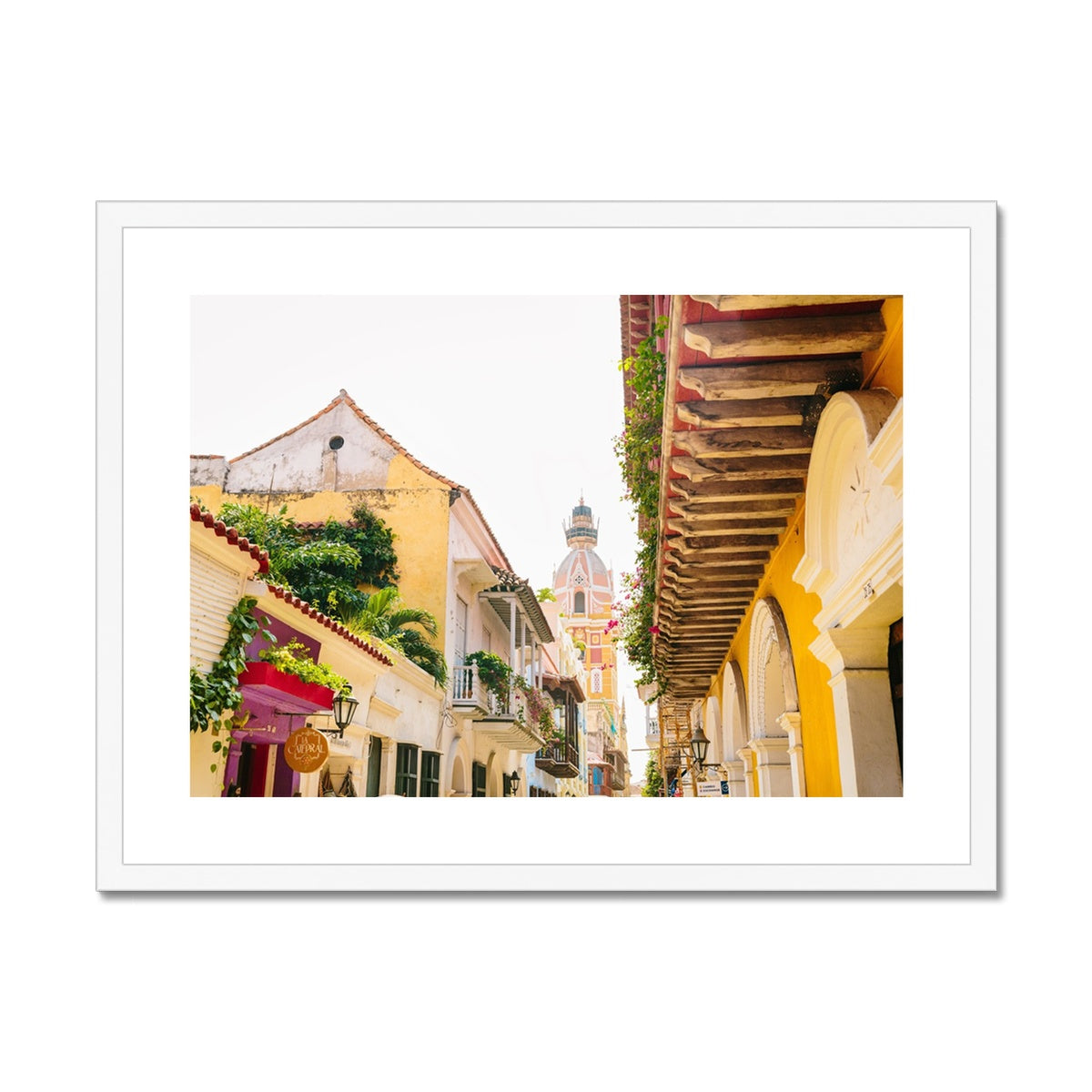 STREETS OF CARTAGENA VI Framed & Mounted Print